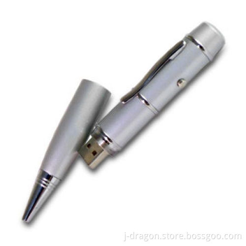 Laser Pen USB Flash Drive with Up to 32GB Capacity, Logo Imprint Services Provided, CE/FCC Mark